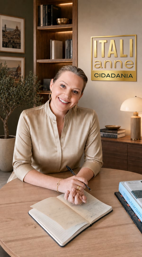 Anne Dal Posso Walger, CEO e fundadora da Italianne, em seu escritório